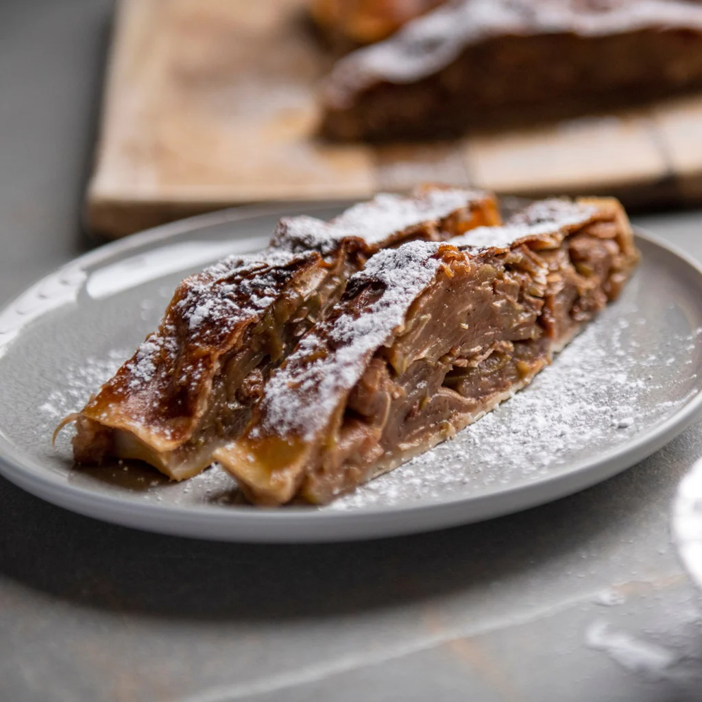 Apple Strudel - Apfelstrudel  - Traditional Austrian Pastry - Image 3