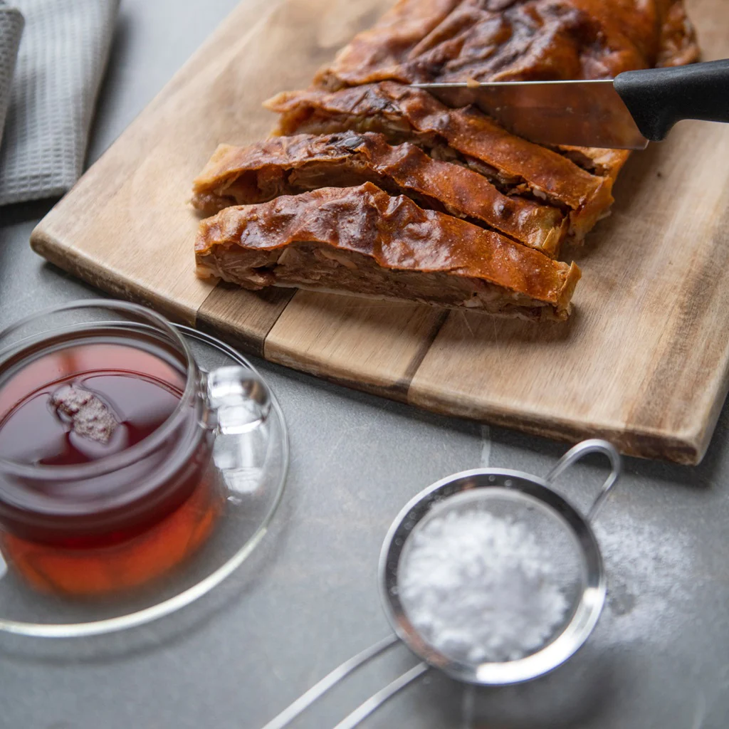 Apple Strudel - Apfelstrudel  - Traditional Austrian Pastry - Image 4