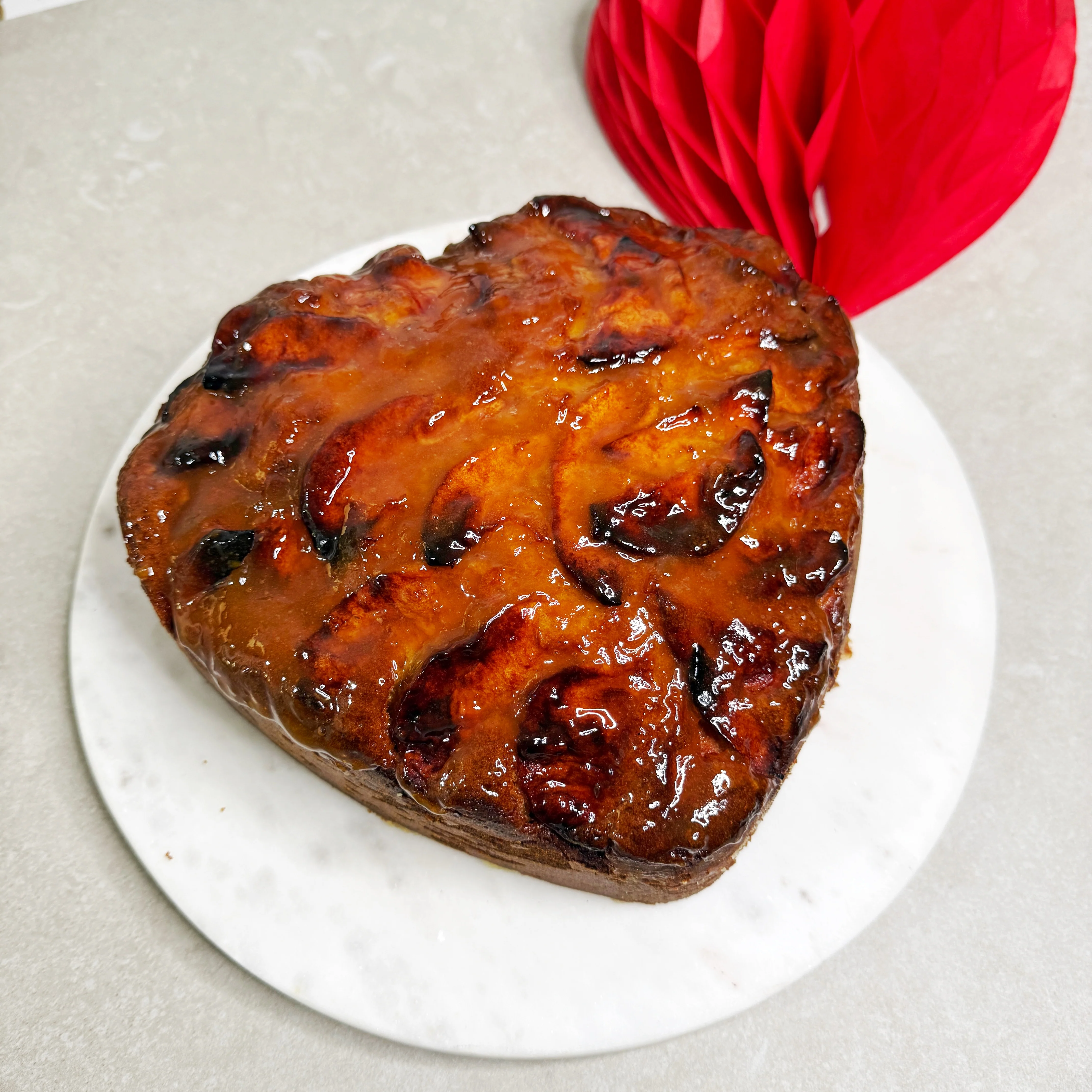 Heart-Shaped Apple Cake (Dairy Free) - Austrian Apple Cake - Image 2