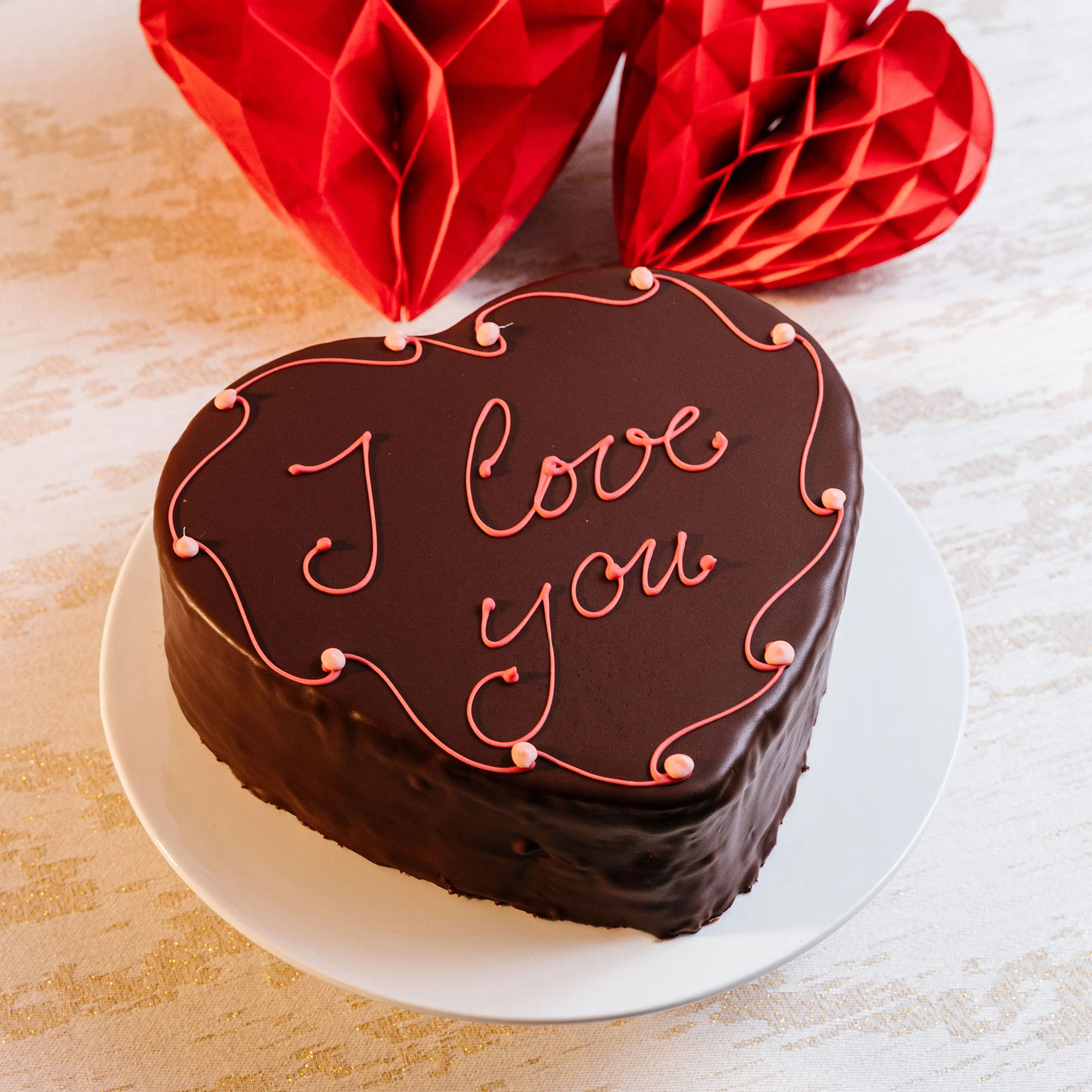 Heart-Shaped Sachertorte - Customisable