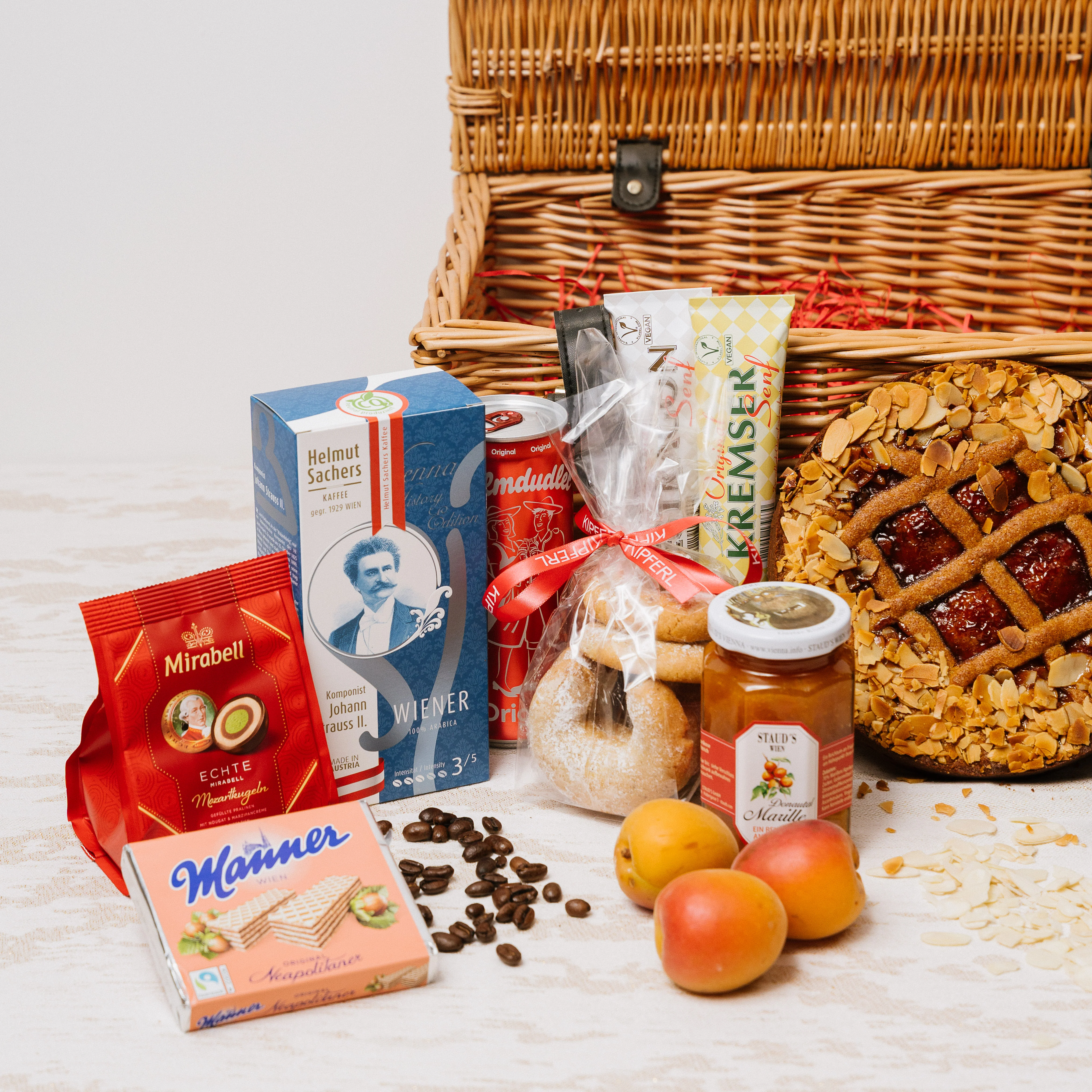 Luxury Austrian Gift Hamper – Large | Two Wines, Linzer Torte & Full Pantry - Image 6