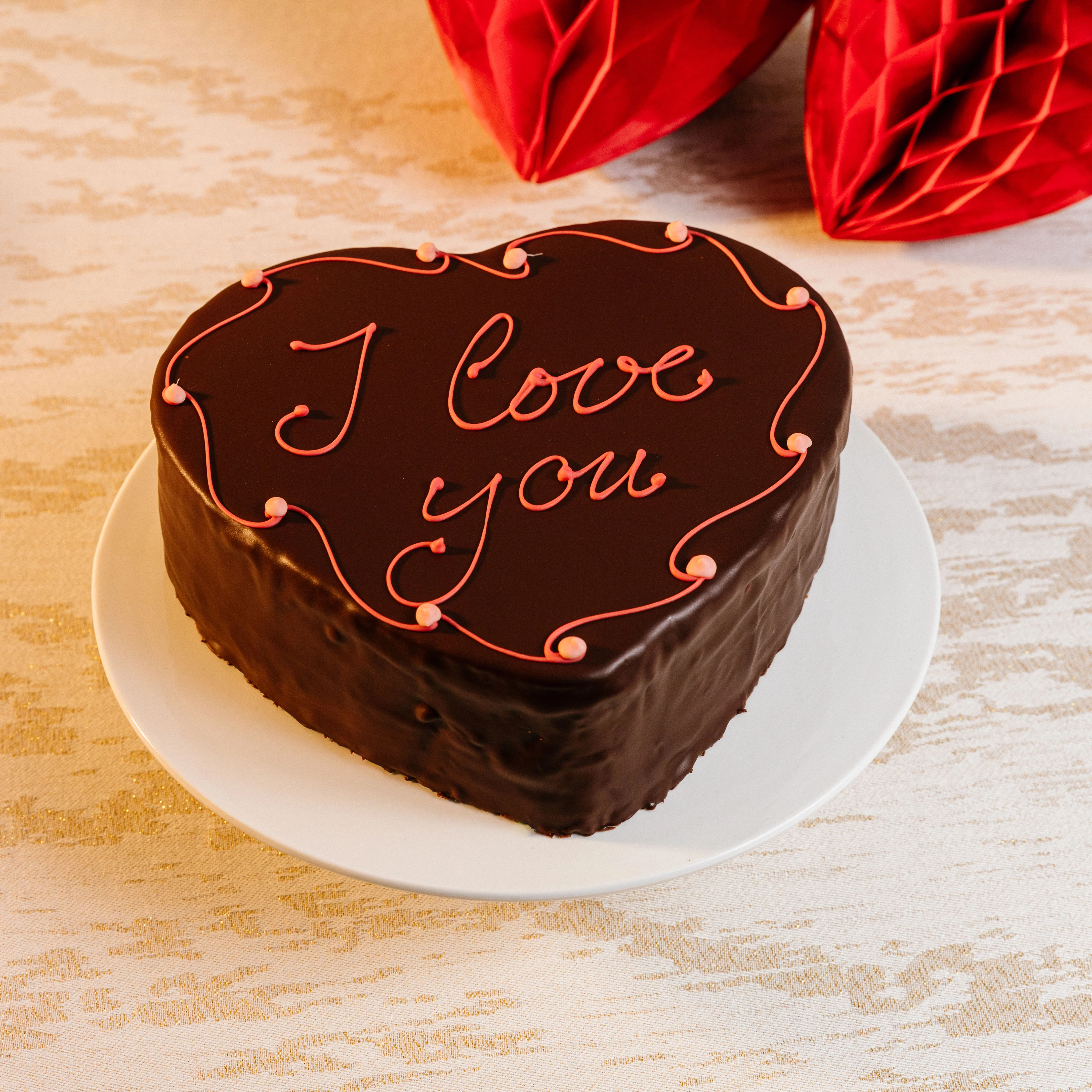 Heart-Shaped Sachertorte "I LOVE YOU" - Image 2
